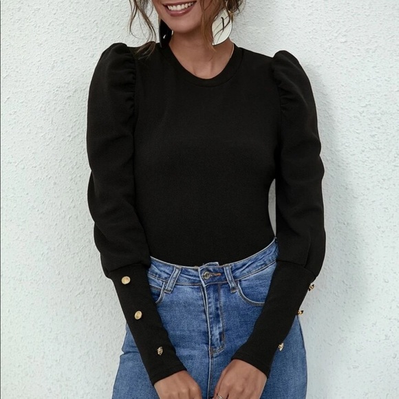 Button detail sleeve top mauve purple - Picture 15 of 16